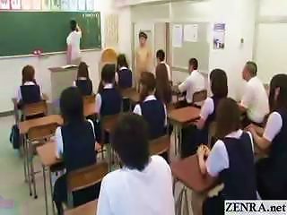New Japanese Transfer Student Goes Naked In School Cfnm Style